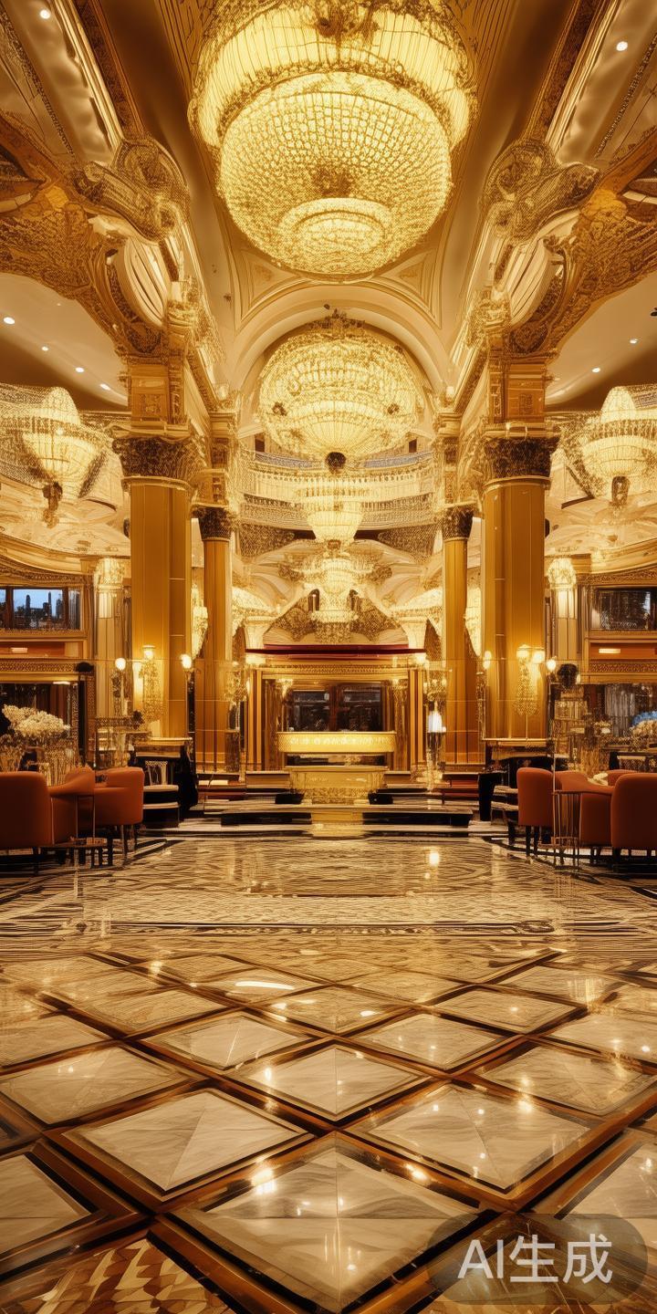 关于澳门新葡京的第一印象
一踏入新葡京赌场，迎面